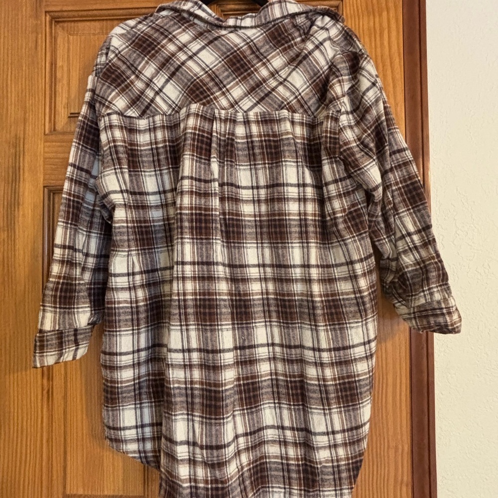 Grace & Emma Plaid Shirt Dress - Picture 2 of 4
